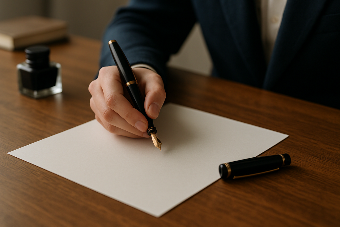 How to Write with a Fountain Pen